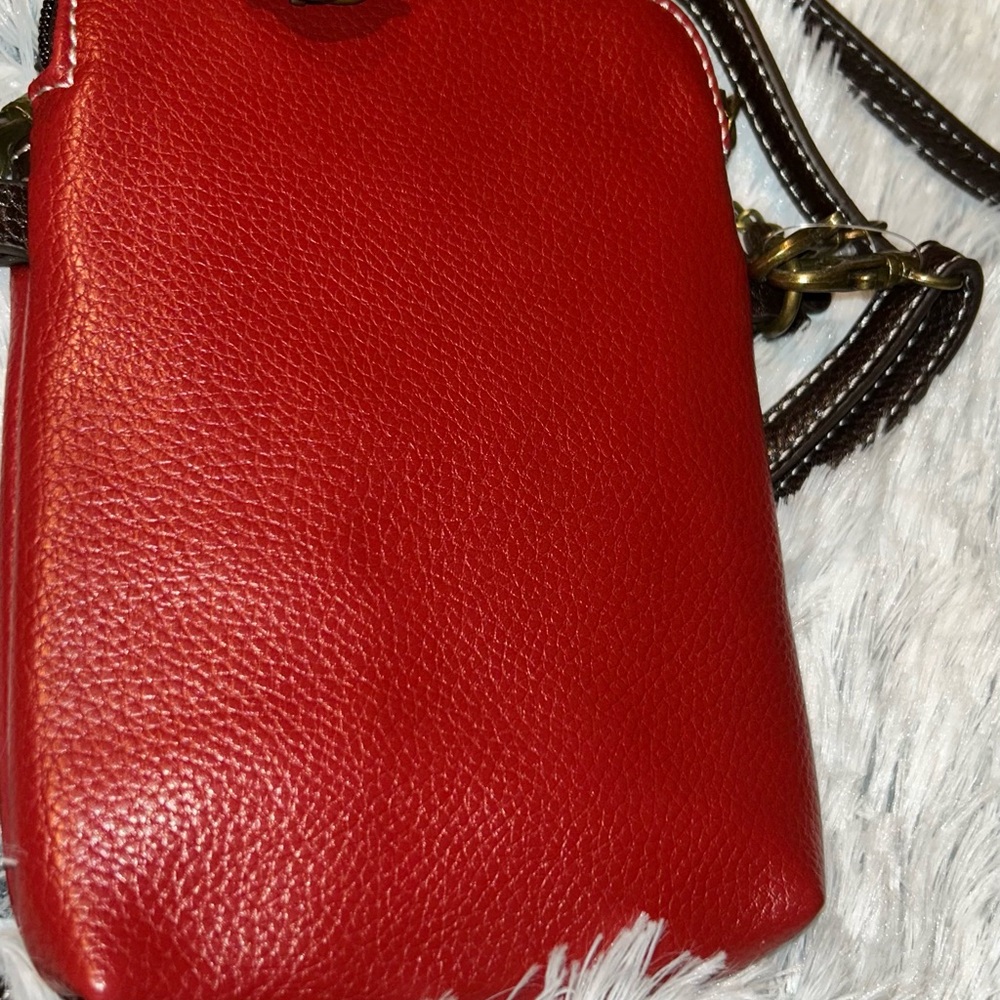 Chala Red Crossbody Bag with Dog Design - Picture 7 of 9